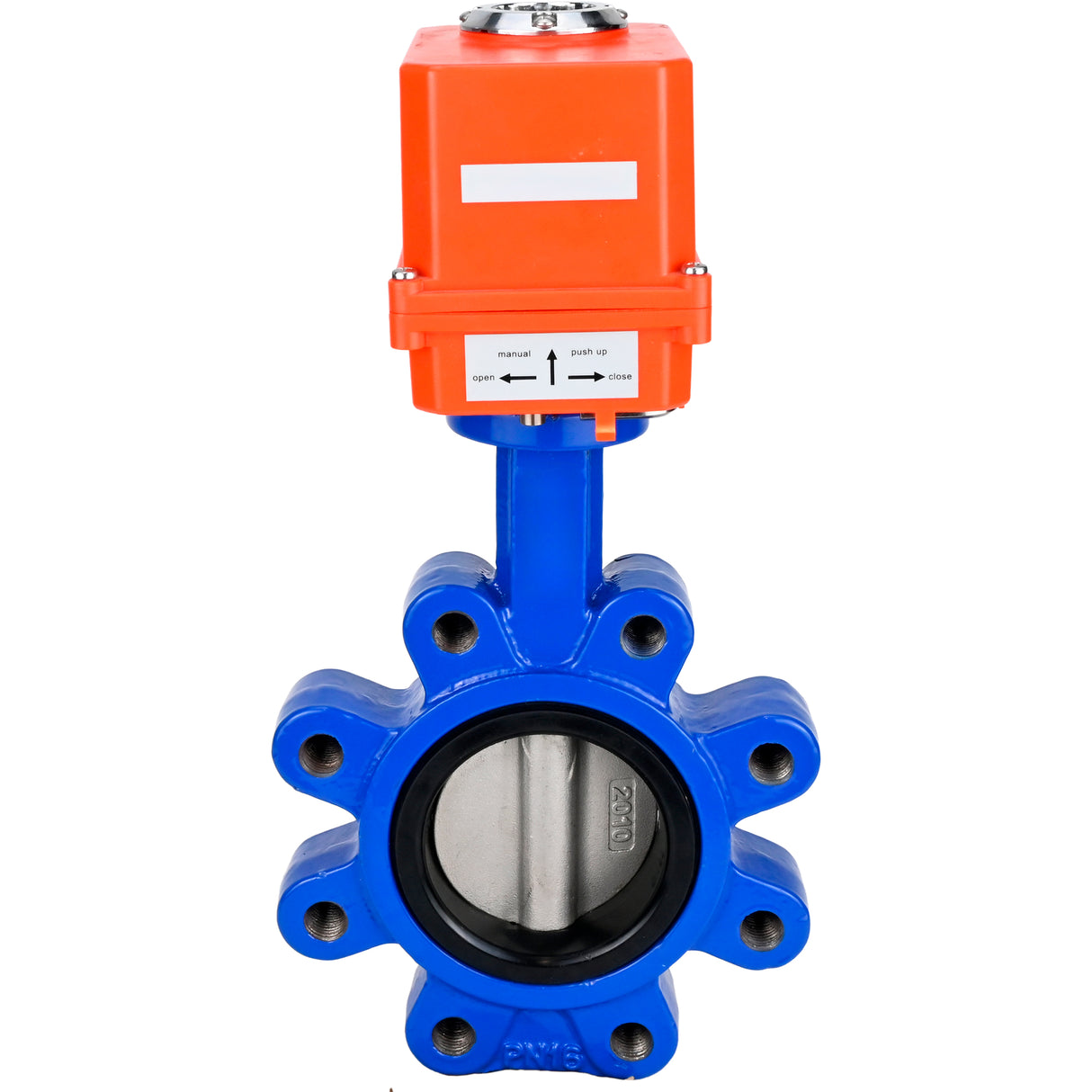 Water Butterfly Valve Elephant WBV1631E-2W-Fb-H, body material - cast iron QT450, disk material - Stainless steel AISI 304, seal - EPDM, electric actuator QT-N-EM-O1-220VAC-U1 MINI 220V