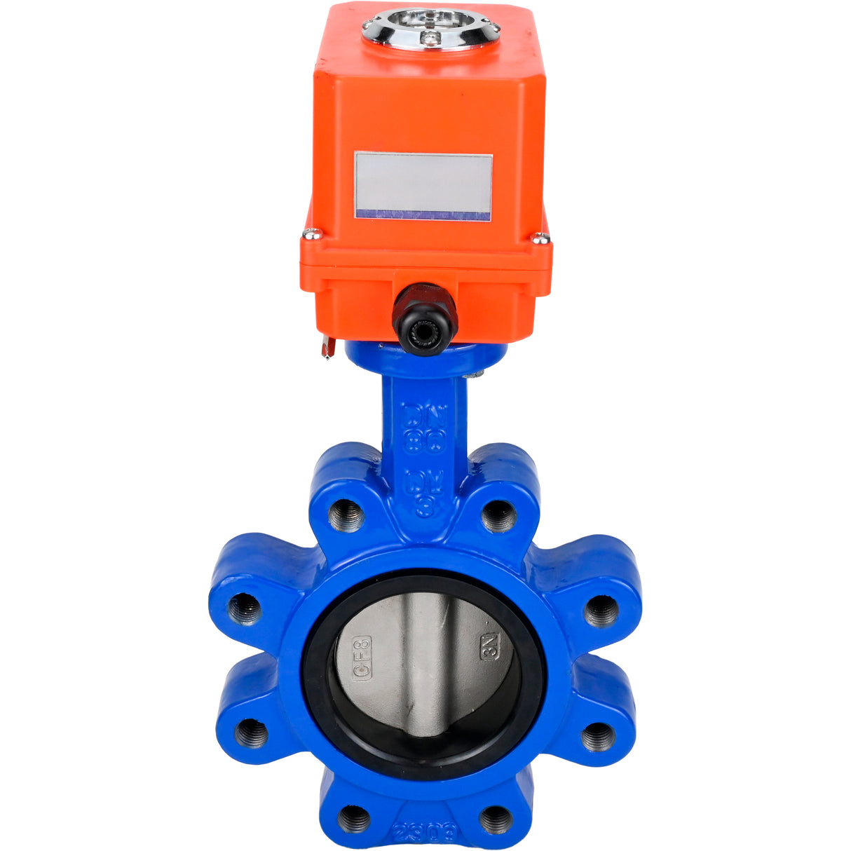 Water Butterfly Valve Elephant WBV1631E-2W-Fb-H, body material - cast iron QT450, disk material - Stainless steel AISI 304, seal - EPDM, electric actuator QT-N-EM-O1-220VAC-U1 MINI 220V