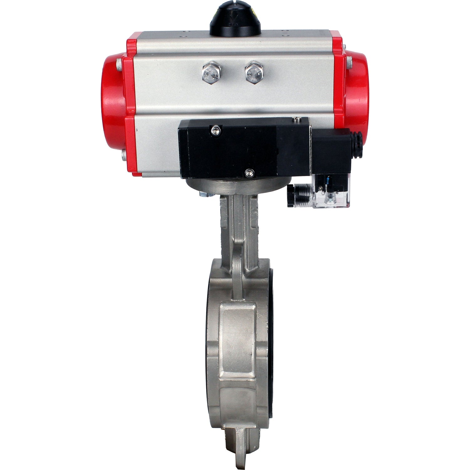 Water Butterfly Valve Elephant WBV3131V-2W-Fb-H, body material - Stainless steel AISI 304, disk material - Stainless steel AISI 304, seal - Viton, pneumatic actuator PA-DA double action, 4M310-08 220V