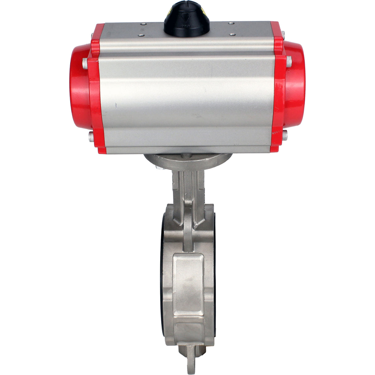 Water Butterfly Valve Elephant WBV3131N-2W-Fb-H, body material - Stainless steel AISI 304, disk material - Stainless steel AISI 304, seal - NBR, pneumatic actuator PA-SA with return springs, 4M310-08 NAMUR 220V