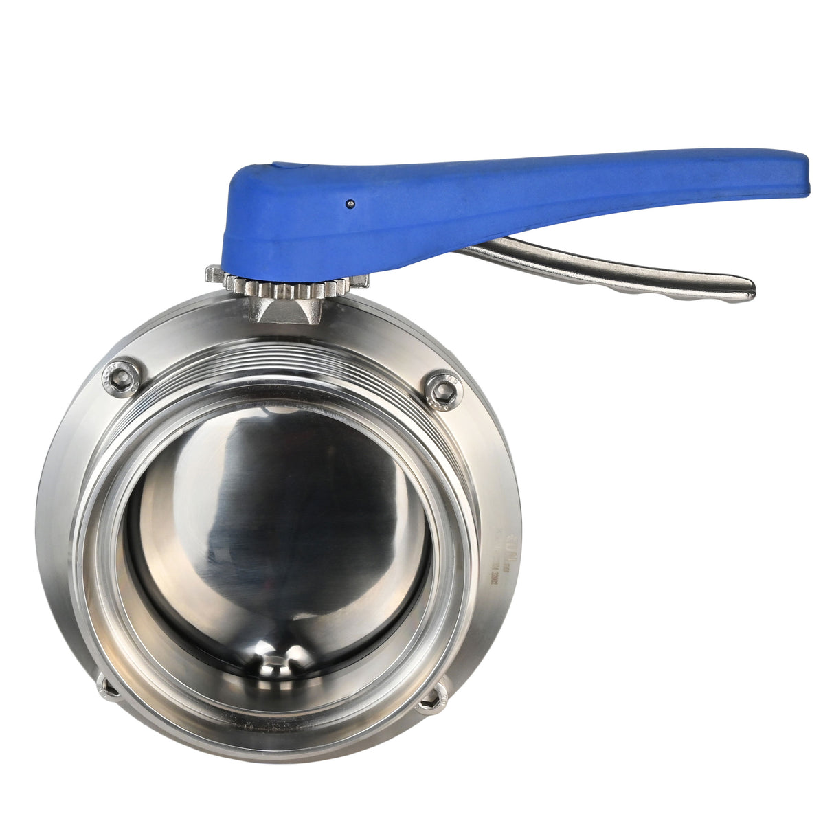 Water Butterfly Valve Elephant WBV3131E-2W-T-H, body material - food grade stainless steel 304, disk material - Stainless steel AISI 304, seal - EPDM, threaded, with handle