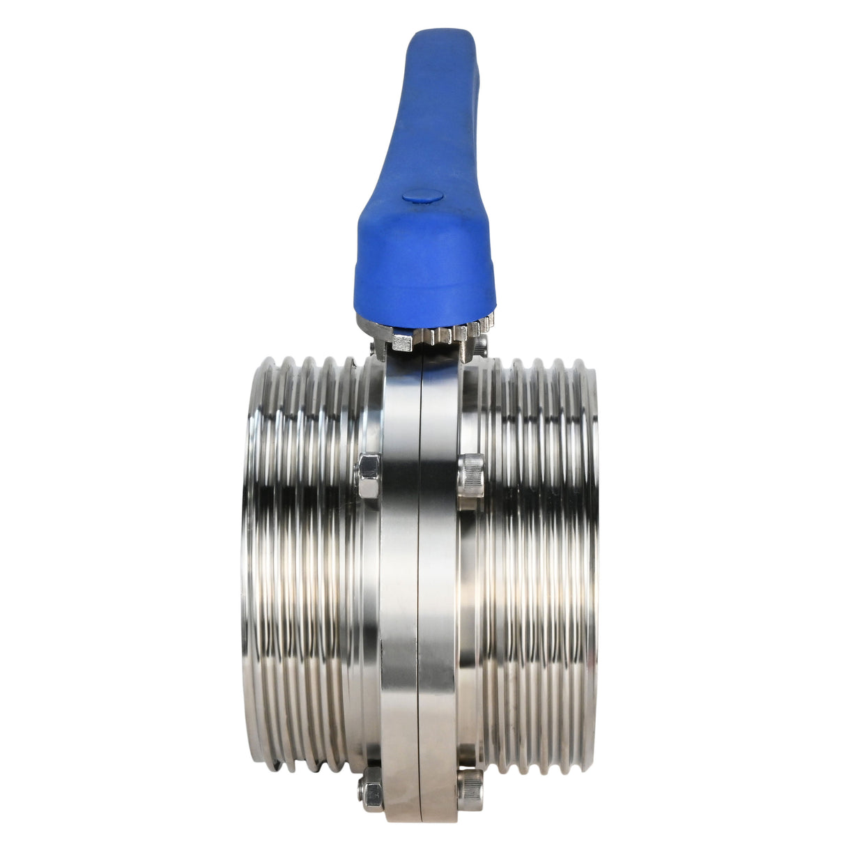 Water Butterfly Valve Elephant WBV3131E-2W-T-H, body material - food grade stainless steel 304, disk material - Stainless steel AISI 304, seal - EPDM, threaded, with handle