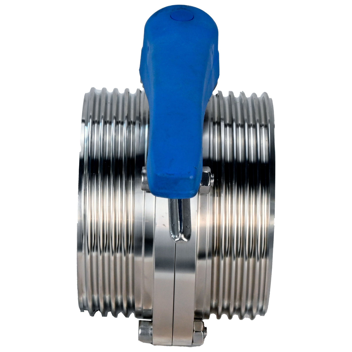 Water Butterfly Valve Elephant WBV3131E-2W-T-H, body material - food grade stainless steel 304, disk material - Stainless steel AISI 304, seal - EPDM, threaded, with handle