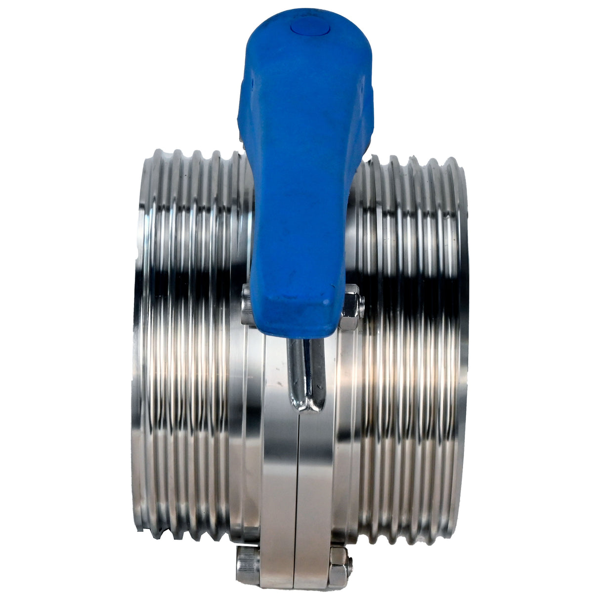 Water Butterfly Valve Elephant WBV3131E-2W-T-H, body material - food grade stainless steel 304, disk material - Stainless steel AISI 304, seal - EPDM, threaded, with handle