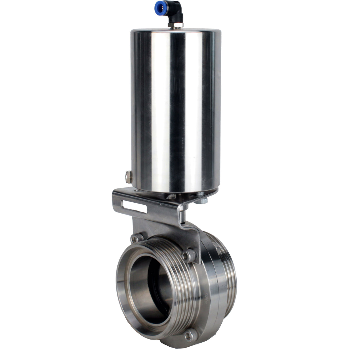 Water Butterfly valves Elephant WBV3131S-2W-T-H, body material - stainless steel AISI 304, seal - Silicon, with pneumatic actuator PA-SA-85