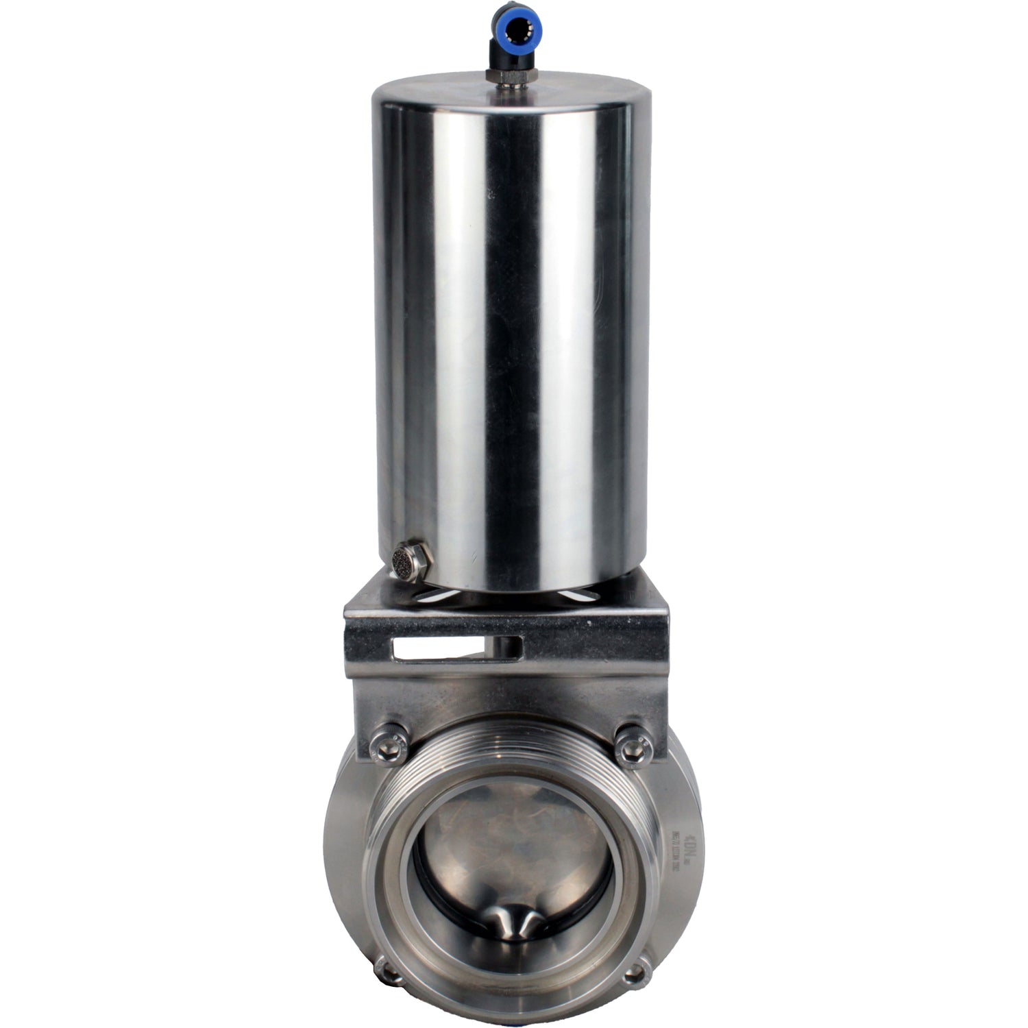 Water Butterfly valves Elephant WBV3131S-2W-T-H, body material - stainless steel AISI 304, seal - Silicon, with pneumatic actuator PA-SA-85
