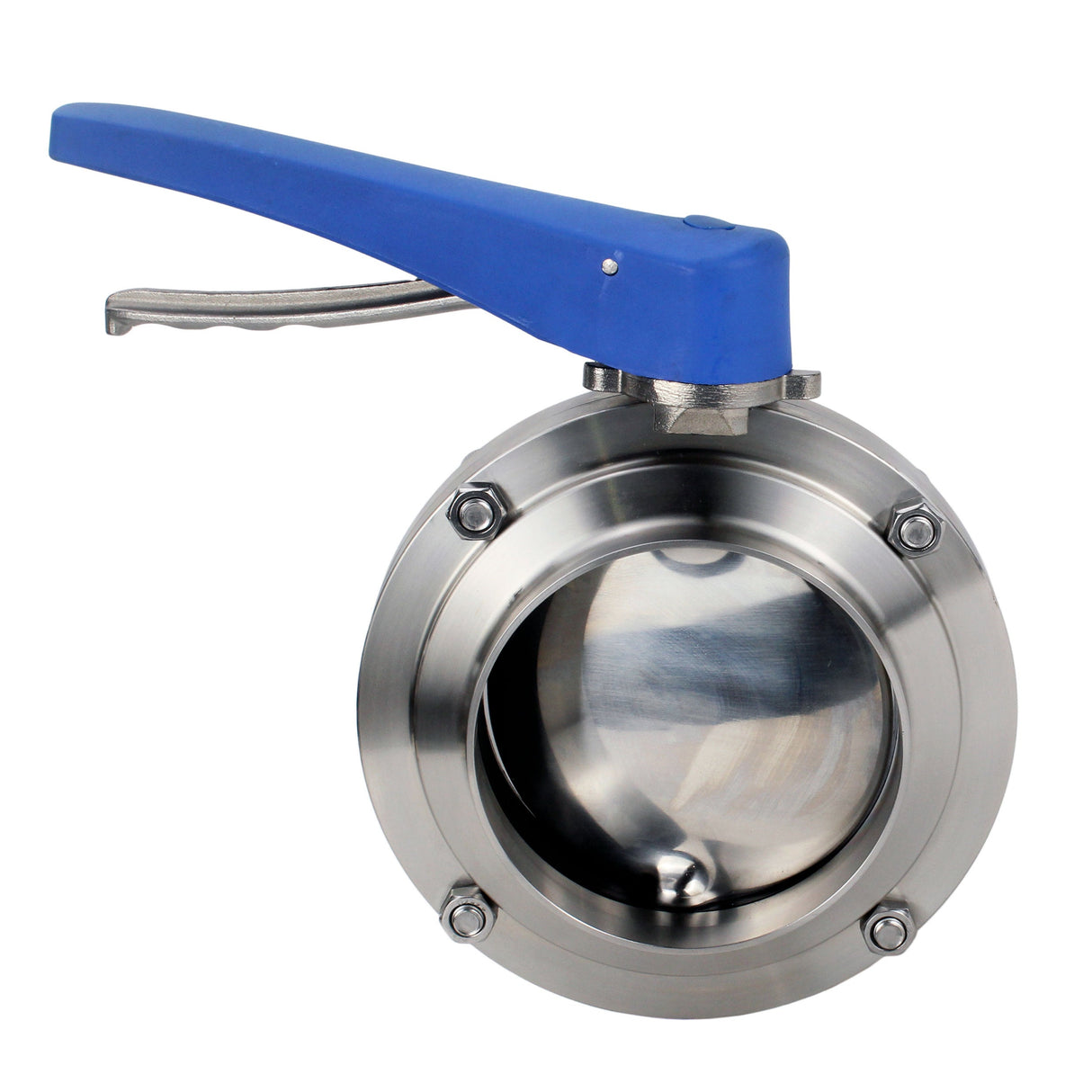 Water Butterfly Valve Elephant WBV3131E-2W-W-H, body material - Stainless steel AISI 304, disk material - Stainless steel AISI 304, seal - EPDM, welded, with handle