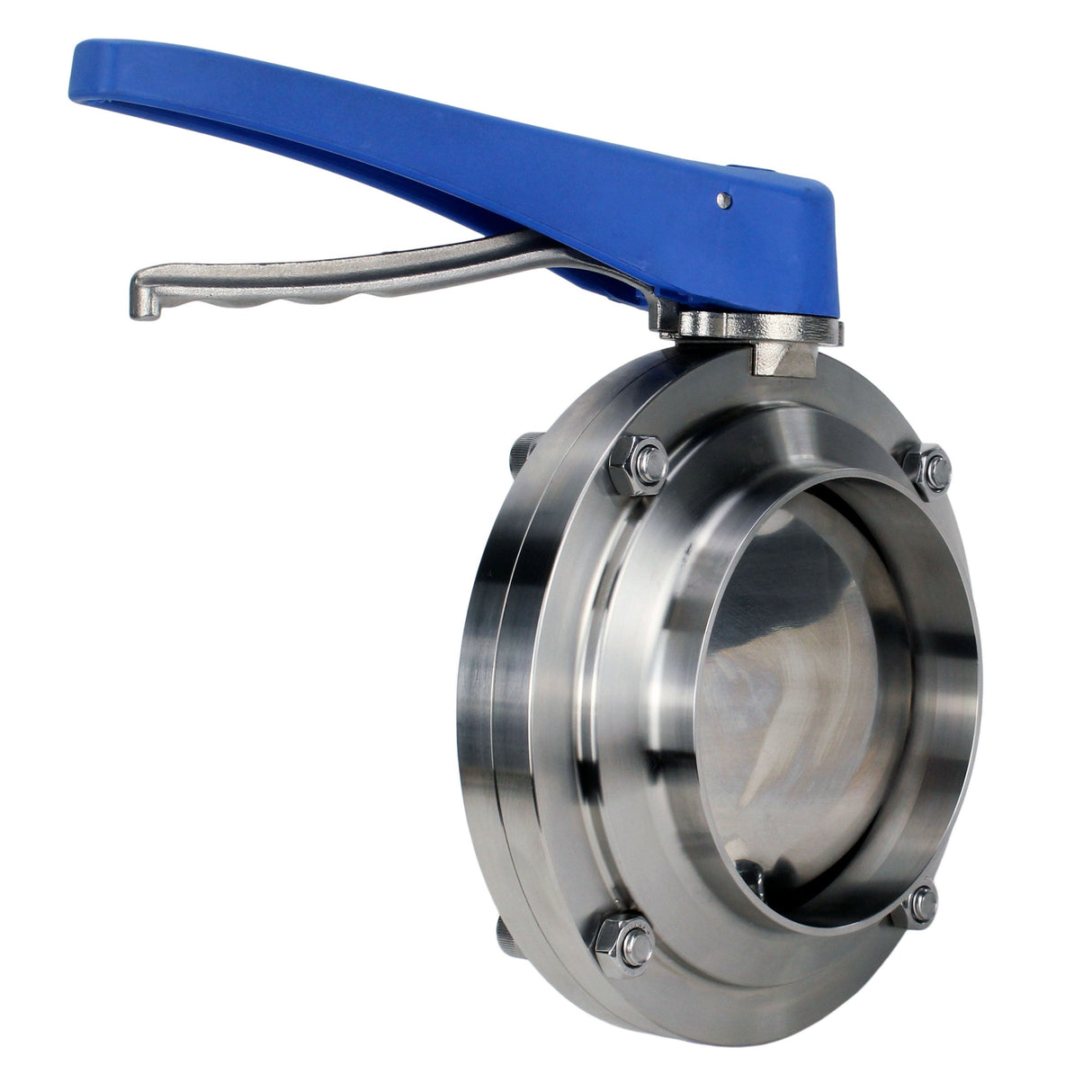 Water Butterfly Valve Elephant WBV3131E-2W-W-H, body material - Stainless steel AISI 304, disk material - Stainless steel AISI 304, seal - EPDM, welded, with handle