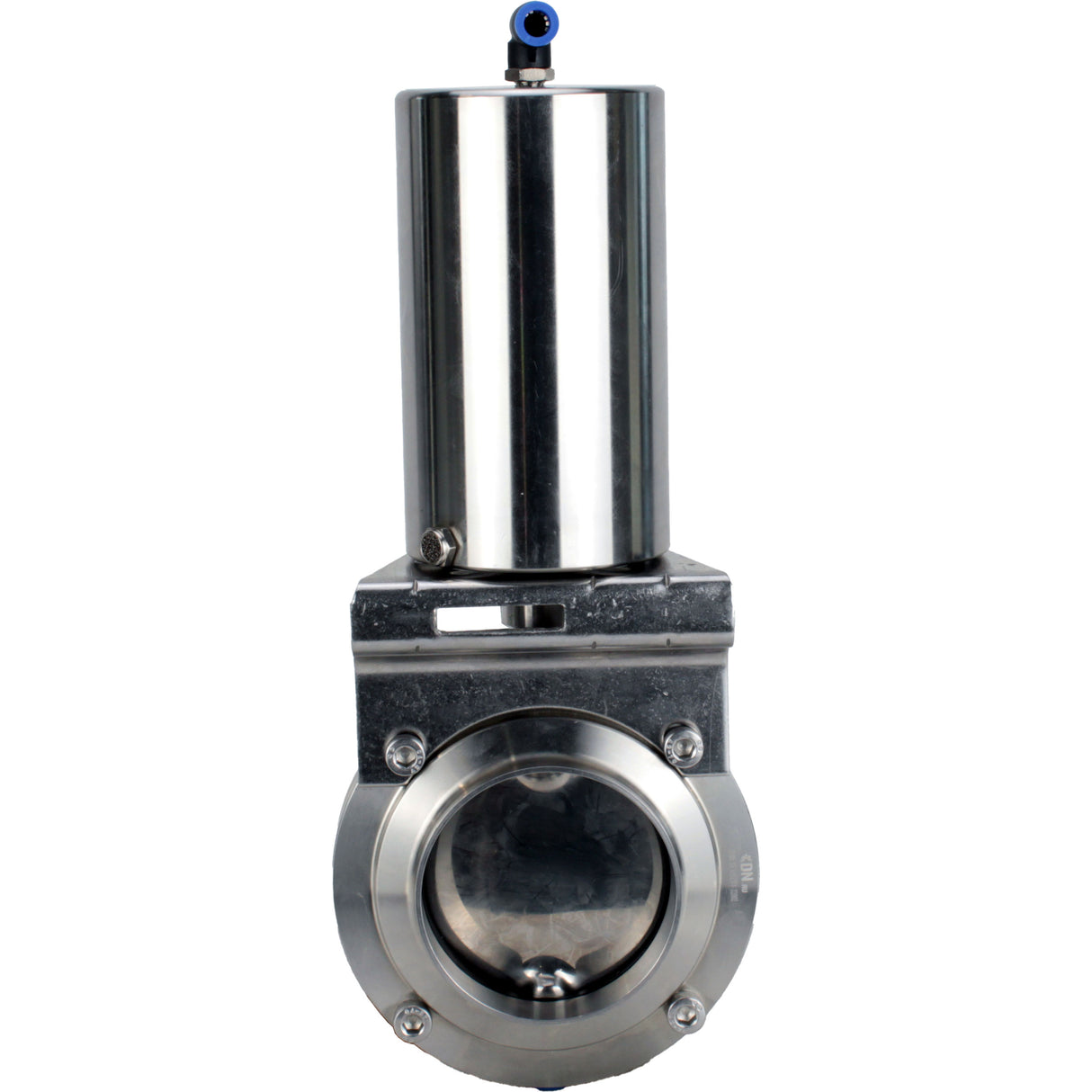 Water Butterfly valves Elephant WBV3131S-2W-W-H, body material - stainless steel AISI 304, seal - Silicon, with pneumatic actuator PA-SA-85