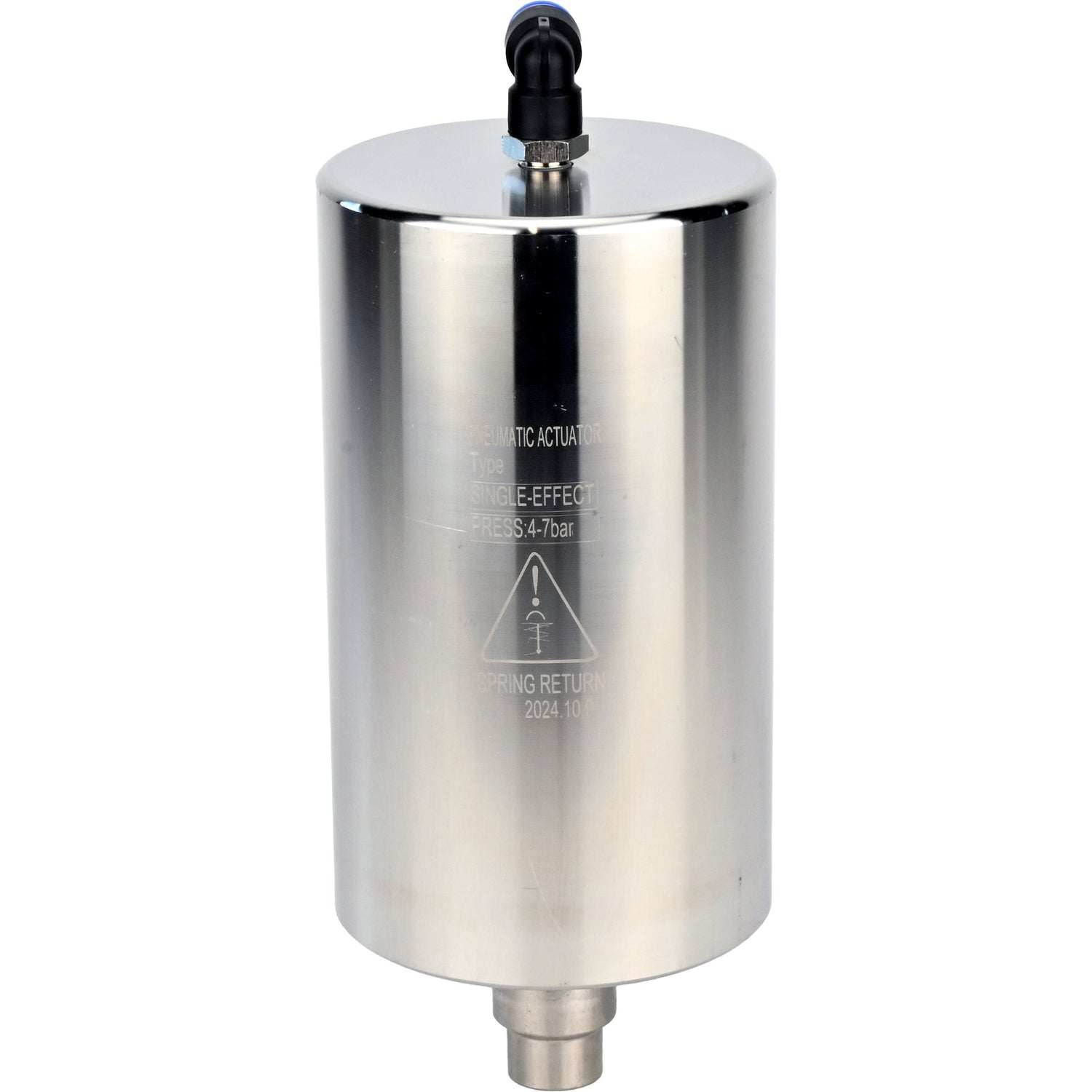 Pneumatic actuators with return springs Elephant PA-SA-85 for food gates WBV3131E-2W-W/T/C, diameter - 85mm, pressure - 4-7bar, body - stainless steel 304