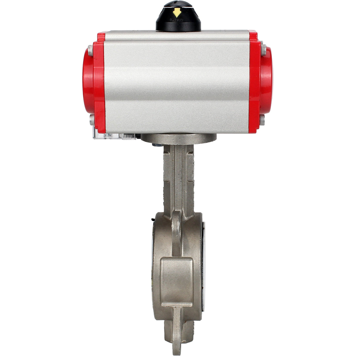 Water Butterfly Valve Elephant WBV3131P-2W-Fb-H, body material - Stainless steel AISI 304, disk material - Stainless steel AISI 304, seal - PTFE, pneumatic actuator PA-SA with return springs, 4M310-08 NAMUR 220V