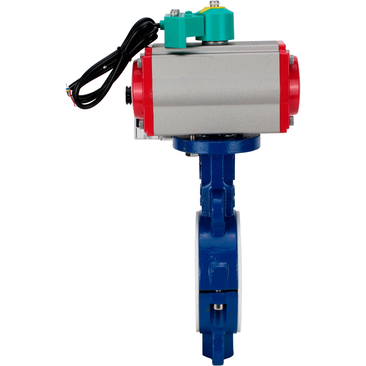 Disc rotary valves Elephant WBV3434Pf-2W-Fb-H DN50-300 16 bar body - WCB carbon steel, disc - WCB carbon steel, PTFE lined, seal - PTFE, with PA-DA-XXX, 4M310-08 NAMUR 220V и ALS200D