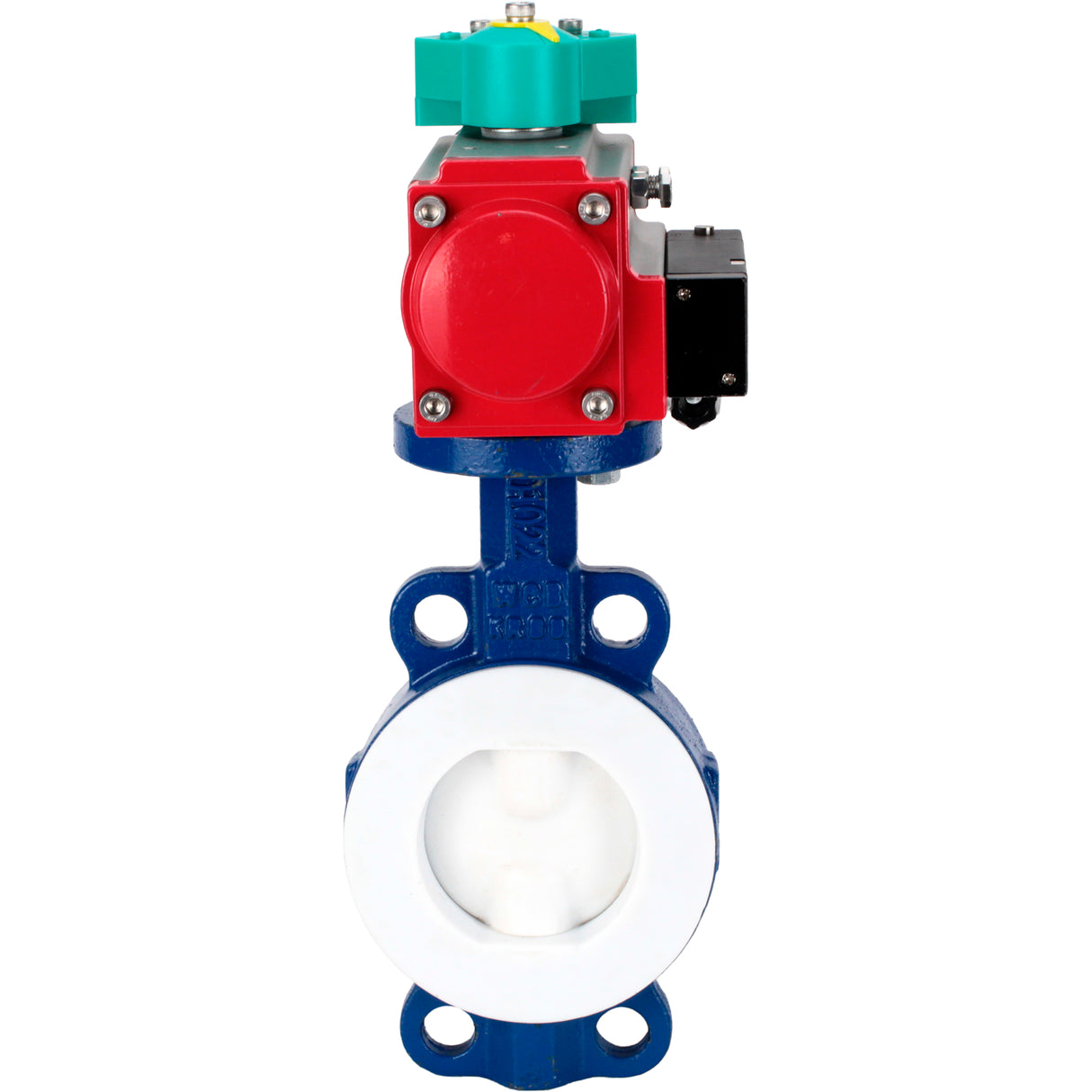 Disc rotary valves Elephant WBV3434Pf-2W-Fb-H DN50-300 16 bar body - WCB carbon steel, disc - WCB carbon steel, PTFE lined, seal - PTFE, with PA-DA-XXX, 4M310-08 NAMUR 220V и ALS200D