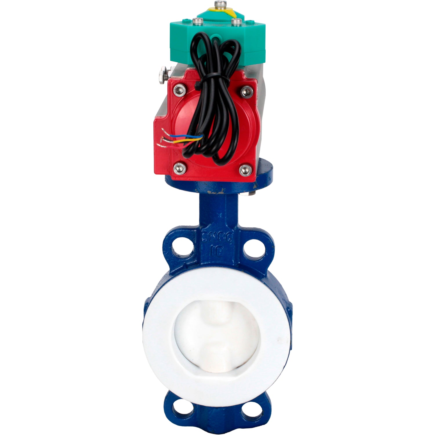 Disc rotary valves Elephant WBV3434Pf-2W-Fb-H DN50-300 16 bar body - WCB carbon steel, disc - WCB carbon steel, PTFE lined, seal - PTFE, with pneumatic drive PA-DA-XXX and ALS200D magnetic switch
