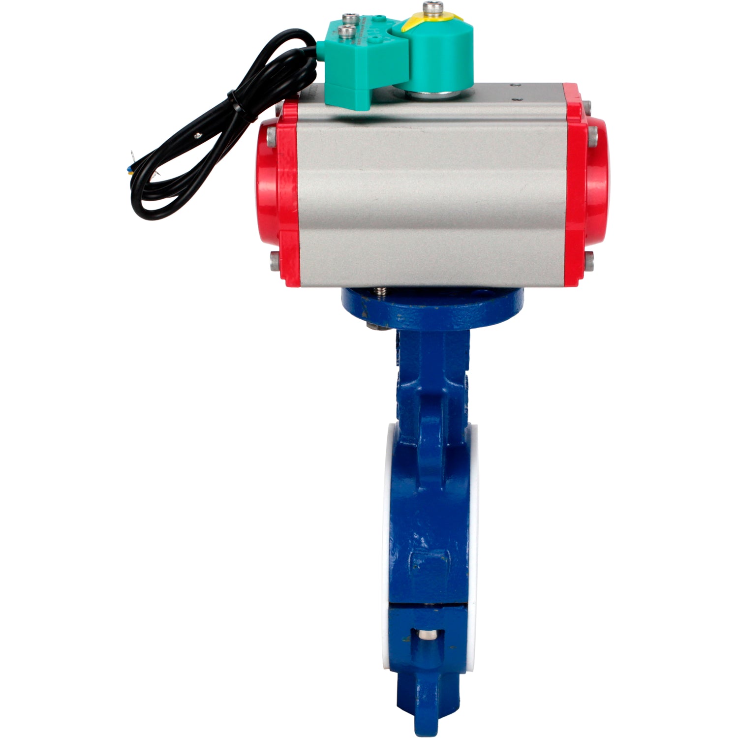 Disc rotary valves Elephant WBV3434Pf-2W-Fb-H DN50-300 16 bar body - WCB carbon steel, disc - WCB carbon steel, PTFE lined, seal - PTFE, with pneumatic drive PA-DA-XXX and ALS200D magnetic switch