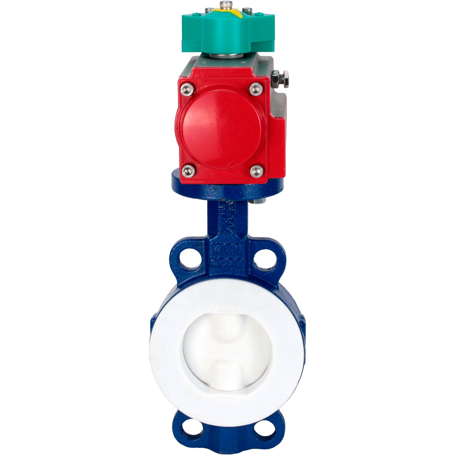 Disc rotary valves Elephant WBV3434Pf-2W-Fb-H DN50-300 16 bar body - WCB carbon steel, disc - WCB carbon steel, PTFE lined, seal - PTFE, with pneumatic drive PA-DA-XXX and ALS200D magnetic switch