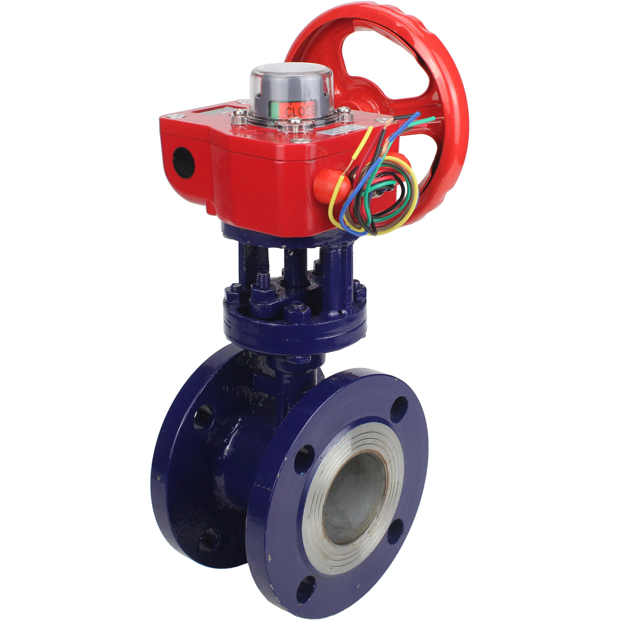 Water Butterfly Valve Elephant WBV3EX-3431M-1W-F-ISO, body material - Carbon steel, disk material - Stainless steel AISI 304, seal - Metal, gearbox HGBF RQN