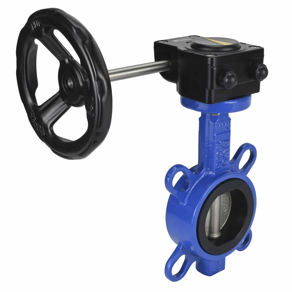 Water Butterfly Valve Elephant WCB-316L-EPDM body material - Carbon steel WCB, disk material - Stainless steel AISI 316L, seal - EPDM with gear Elephant HAM