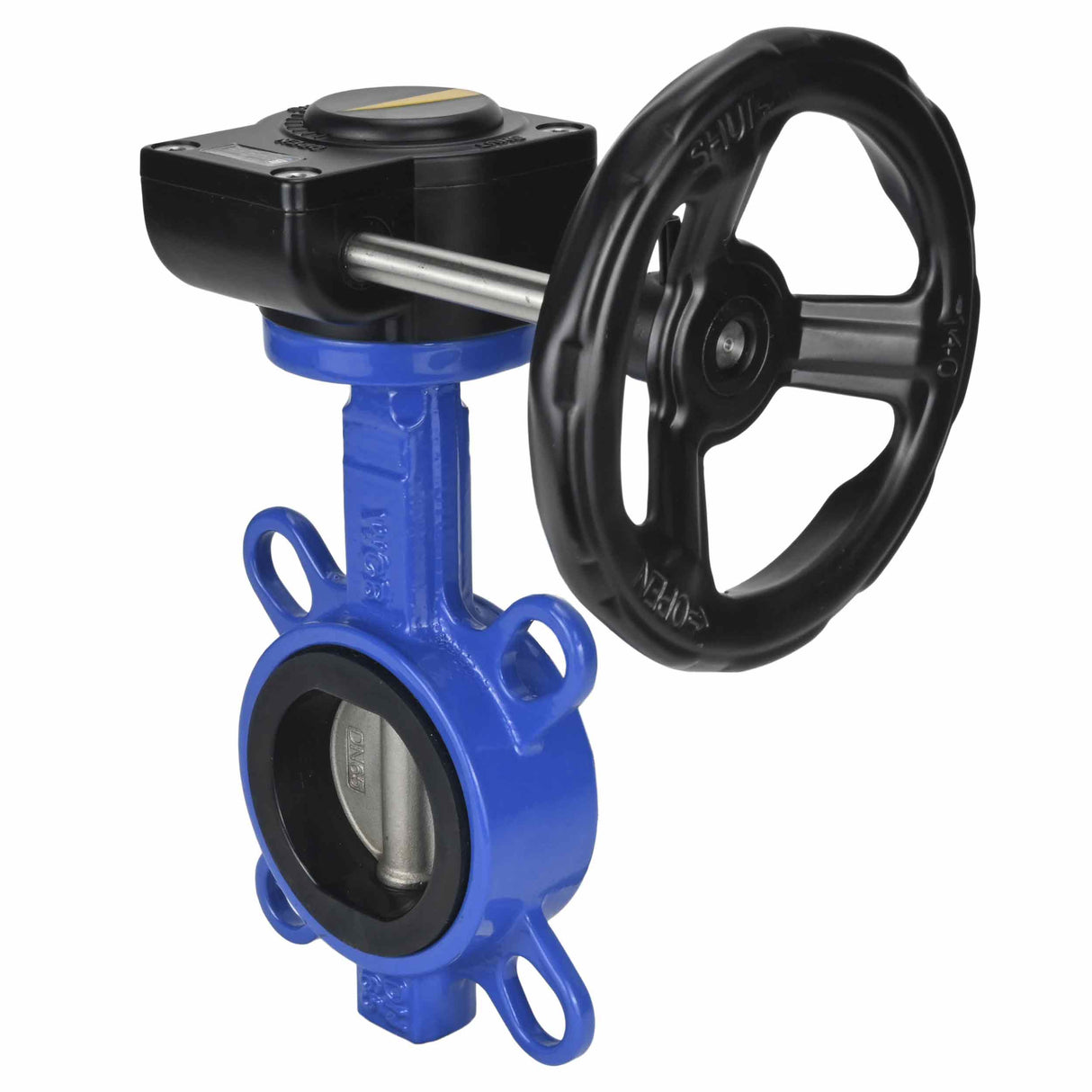 Water Butterfly Valve Elephant WCB-316L-EPDM body material - Carbon steel WCB, disk material - Stainless steel AISI 316L, seal - EPDM with gear Elephant HAM