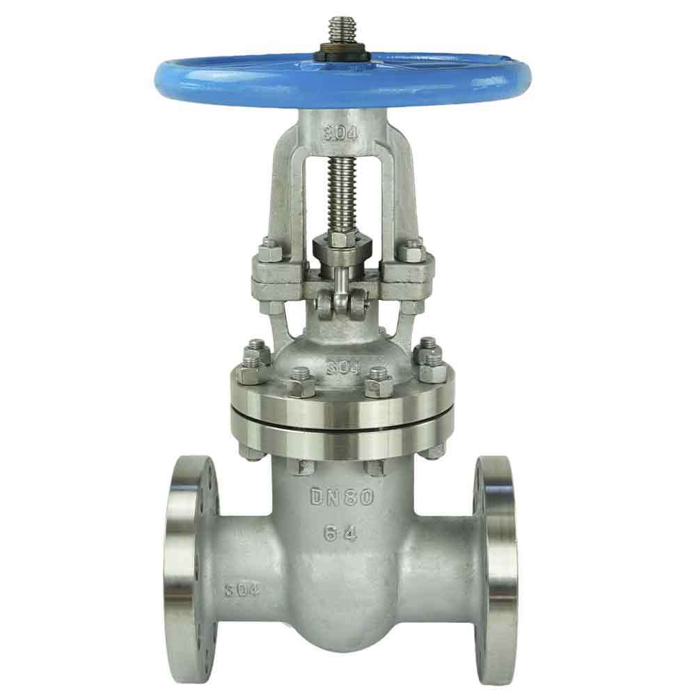 Wedge gate valve Elephant, body material - stainless steel AISI 304, wedge material - stainless steel AISI CF8, seal - stainless steel AISI 304, handwheel operated