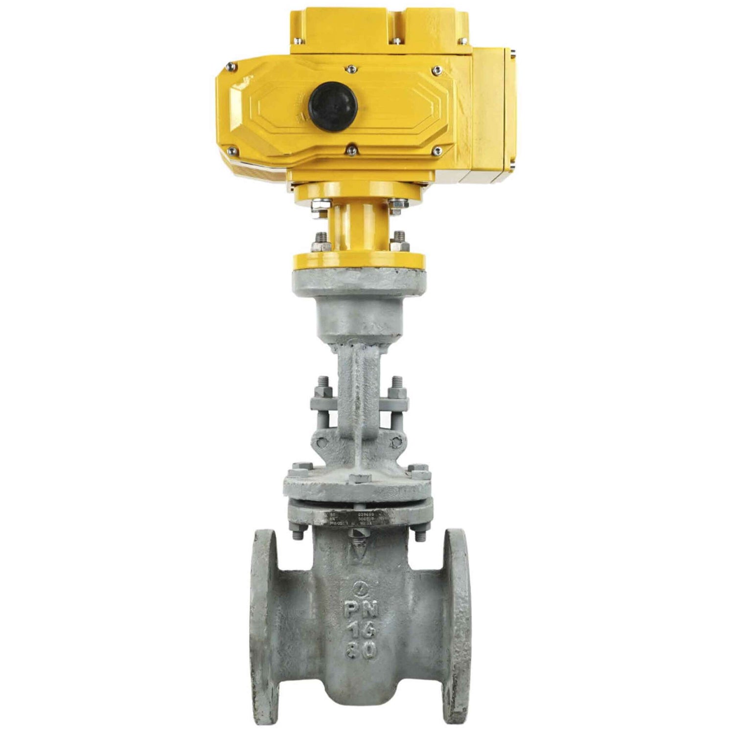 Wedge gate valve Elephant 16 bar flange connection, body material – steel 25L, seal material – metal/metal, electric actuator Elephant MT-110/220, 110/220V