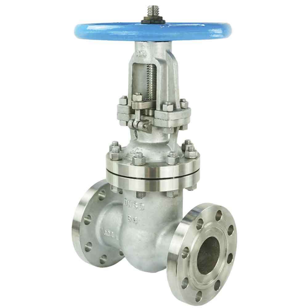 Wedge gate valve Elephant, body material - stainless steel AISI 304, wedge material - stainless steel AISI CF8, seal - stainless steel AISI 304, handwheel operated