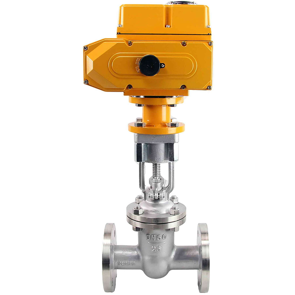 Wedge gate valve Elephant 30ss941ss 25 bar flange connection, body material – stainless steel 12KH18N9TL, seal material – metal/metal, electric actuator Elephant MT-110/220, 110/220V