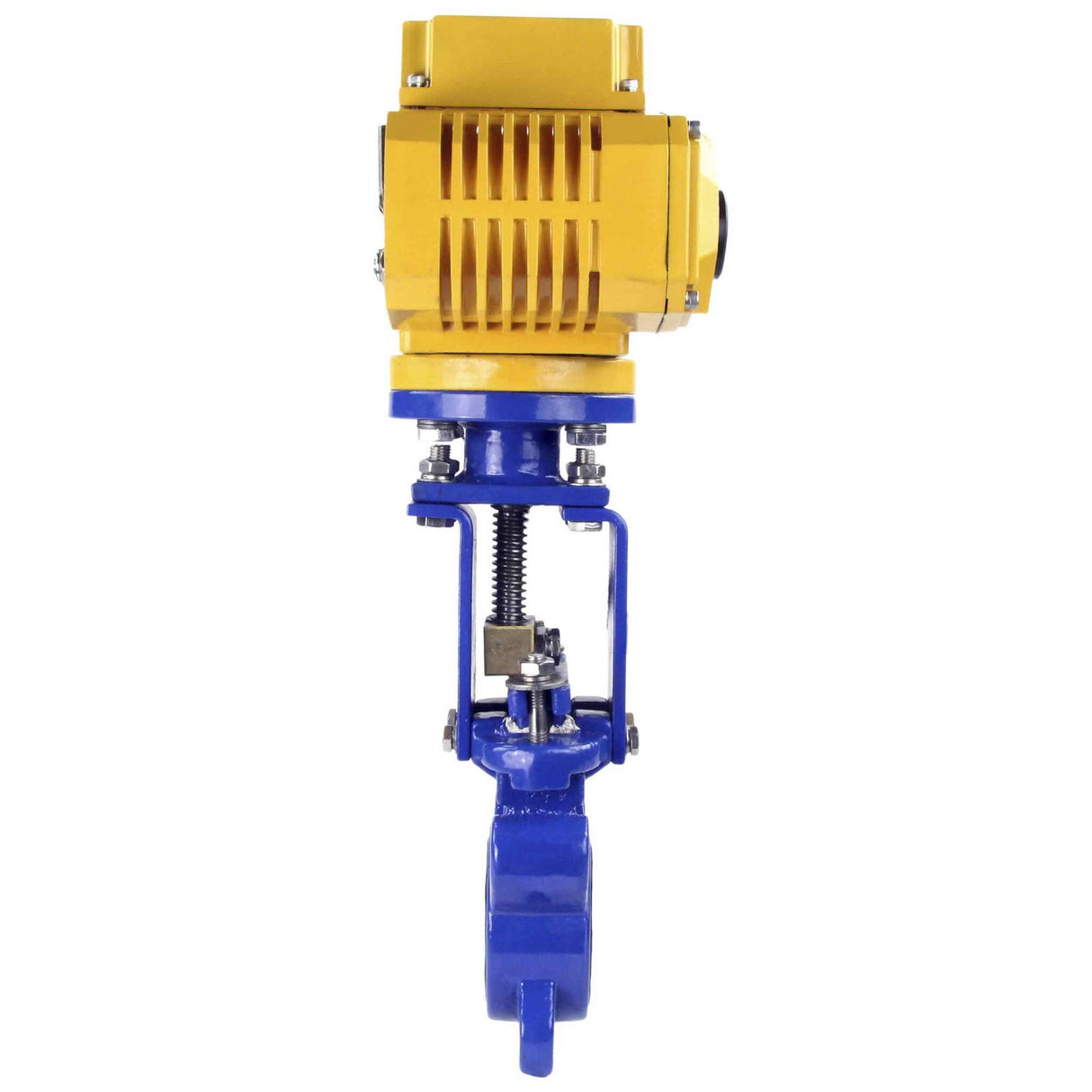 Knife Gate Valve Elephant GVKN1331N-2W-Fb-ISO Class 125 NBR Wafer type, Cast Iron, Bidirectional, with Elephant-MT-50 110/220V electric actuator