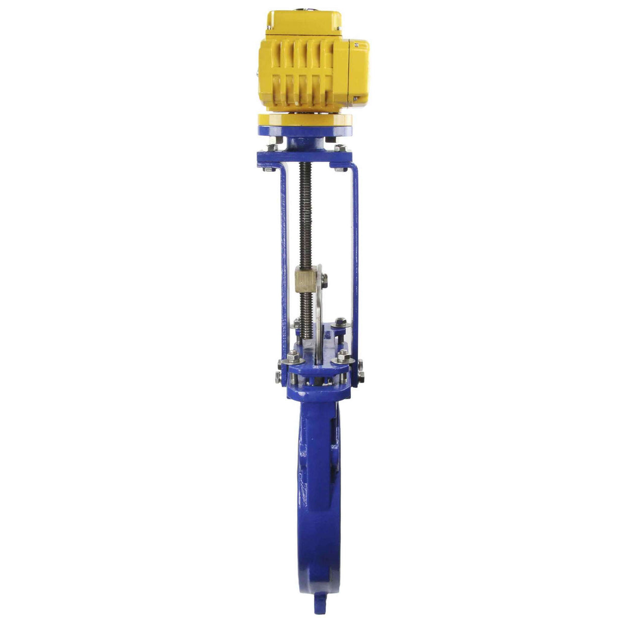 Knife Gate Valve Elephant GVKN1331N-2W-Fb-ISO Class 125 NBR Wafer type, Cast Iron, Bidirectional, with Elephant-MT-200 380V electric actuator