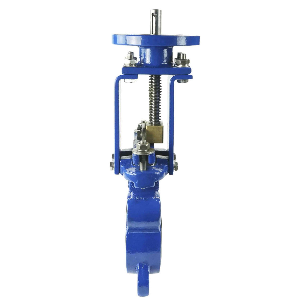 Knife gate valve Elephant GVKN1331N-2W-Fb-ISO, body material - cast iron GGG40, knife material - stainless steel AISI 304, seal - NBR, stem only