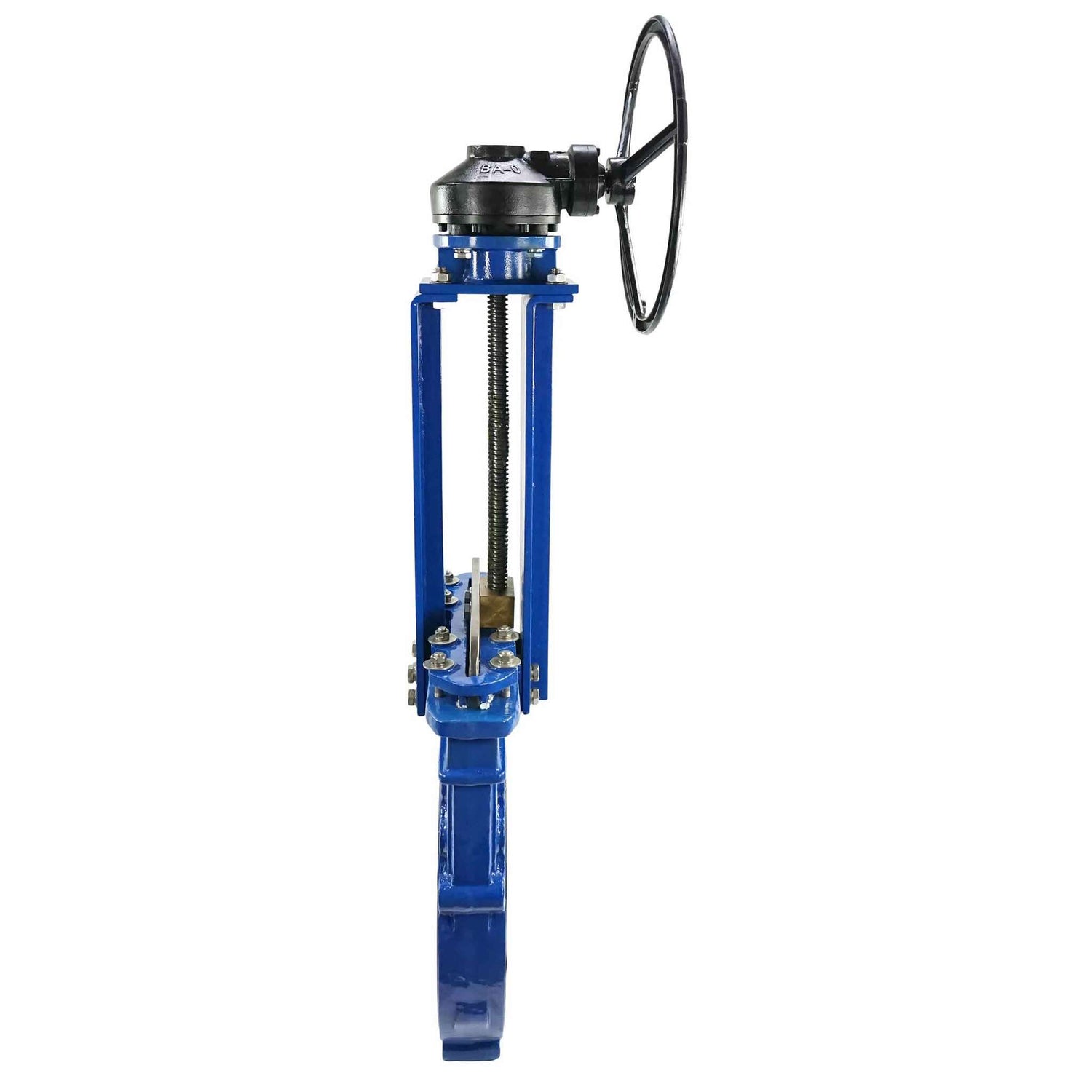 Knife gate valve Elephant GVKN1331N-2W-Fb-R body material - cast iron GGG40, knife material - stainless steel AISI 304, seal - NBR, gear operated