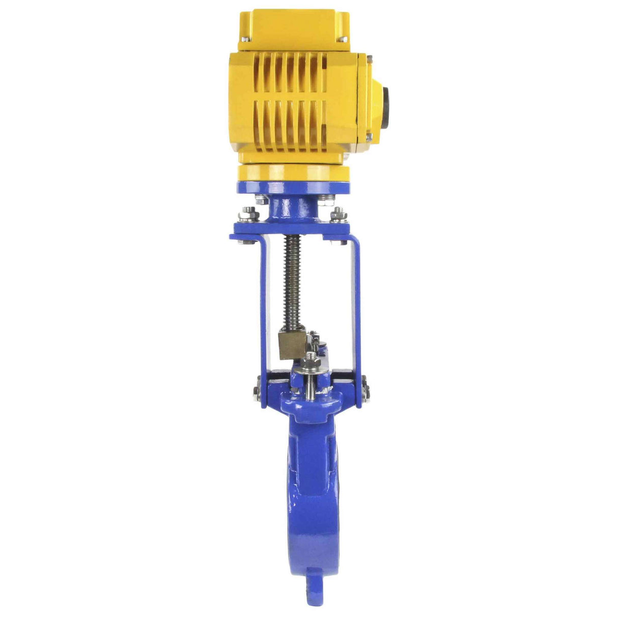 Knife Gate Valve Elephant GVKN1331N-2W-Fb-ISO Class 125 NBR Wafer type, Cast Iron, Bidirectional, with Elephant-MT-50 380V electric actuator