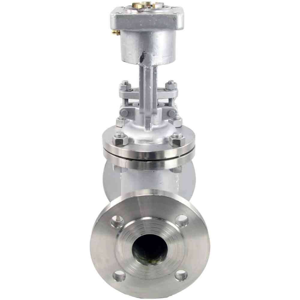 Wedge gate valve Elephant, body material - stainless steel AISI J92630, wedge material - stainless steel AISI A216, seal - METAL, stem only