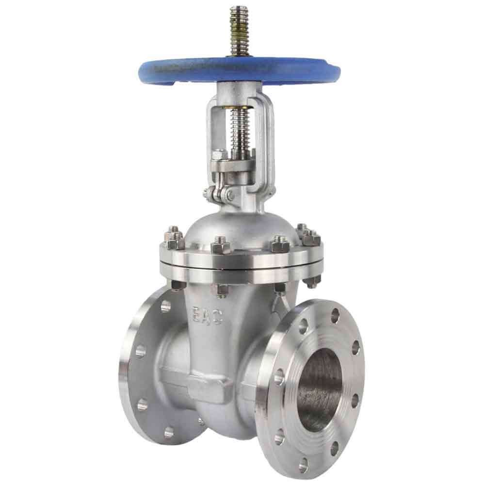 Wedge gate valve Elephant GVWR3131M-2W-F-S, body material - stainless steel AISI CF8, wedge material - stainless steel AISI 304, seal - stainless steel AISI 304, handwheel operated