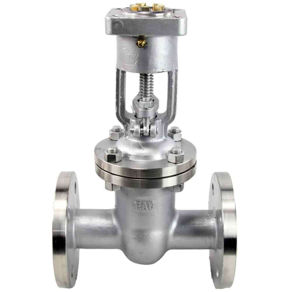 Wedge gate valve Elephant, body material - stainless steel AISI J92630, wedge material - stainless steel AISI A216, seal - METAL, stem only