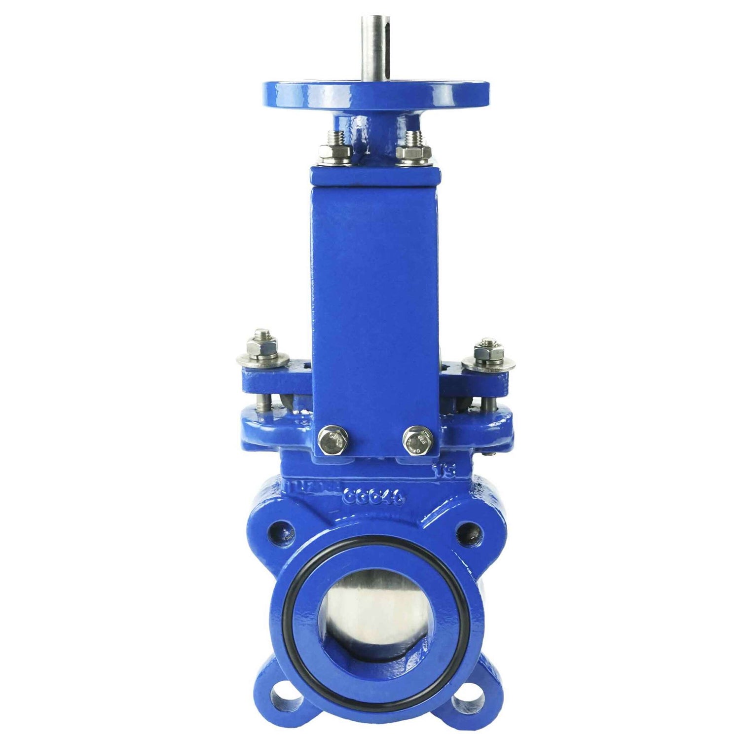 Knife gate valve Elephant GVKN1331N-2W-Fb-ISO, body material - cast iron GGG40, knife material - stainless steel AISI 304, seal - NBR, stem only