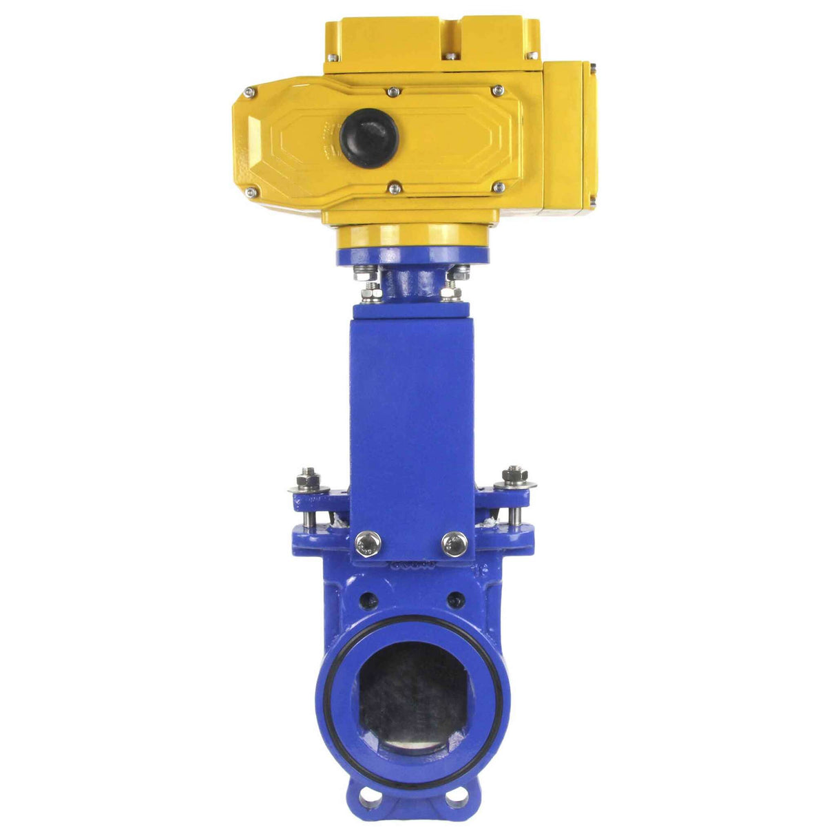 Knife Gate Valve Elephant GVKN1331N-2W-Fb-ISO Class 125 NBR Wafer type, Cast Iron, Bidirectional, with Elephant-MT-50 380V electric actuator