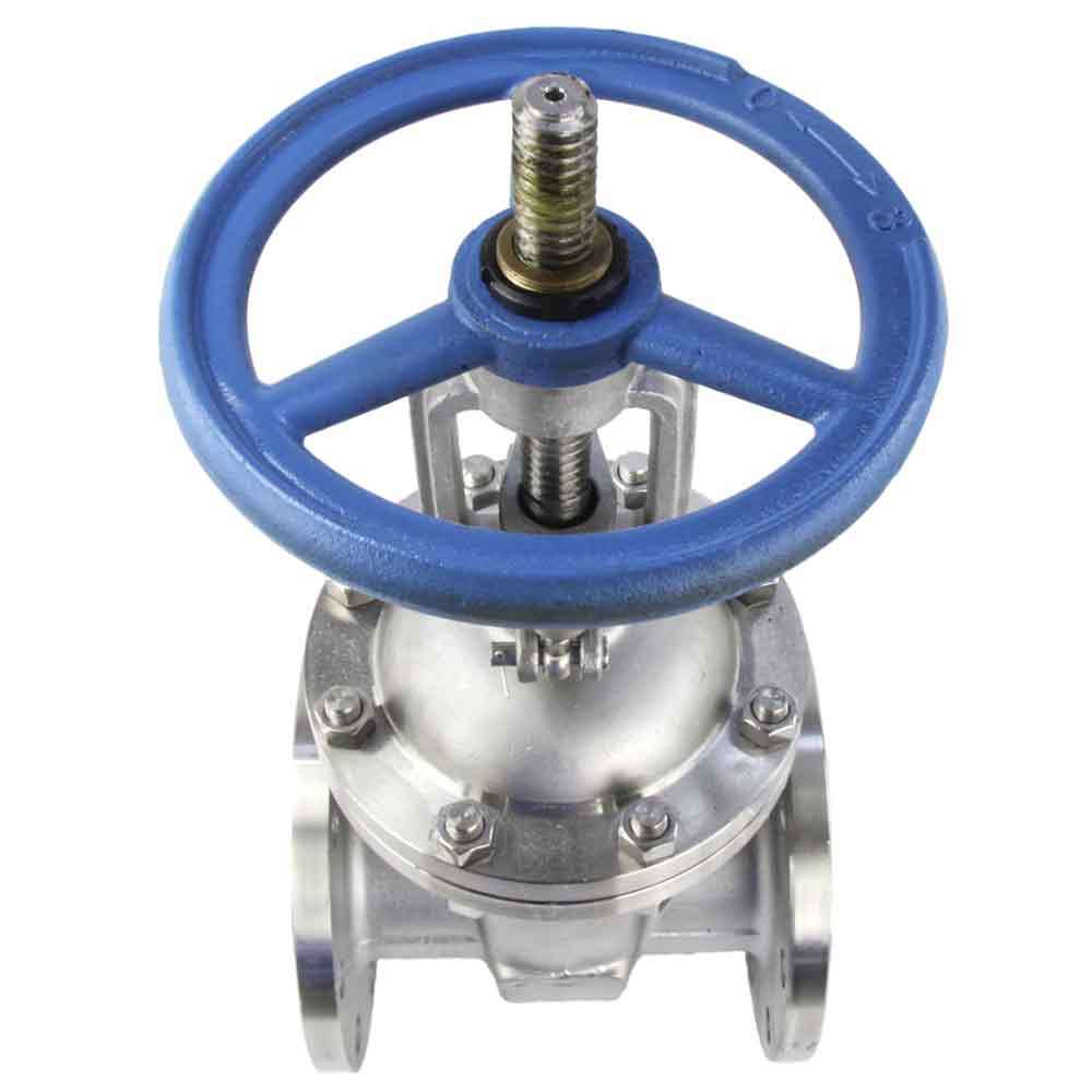 Wedge gate valve Elephant GVWR3131M-2W-F-S, body material - stainless steel AISI CF8, wedge material - stainless steel AISI 304, seal - stainless steel AISI 304, handwheel operated