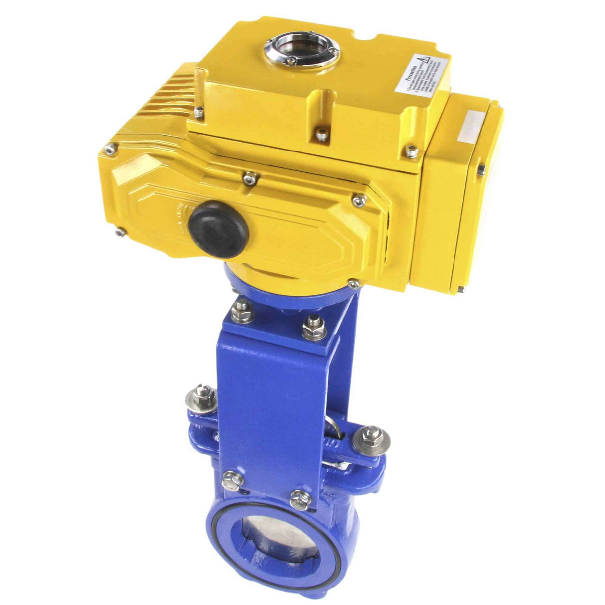Knife Gate Valve Elephant GVKN1331N-2W-Fb-ISO Class 125 NBR Wafer type, Cast Iron, Bidirectional, with Elephant-MT-50 380V electric actuator