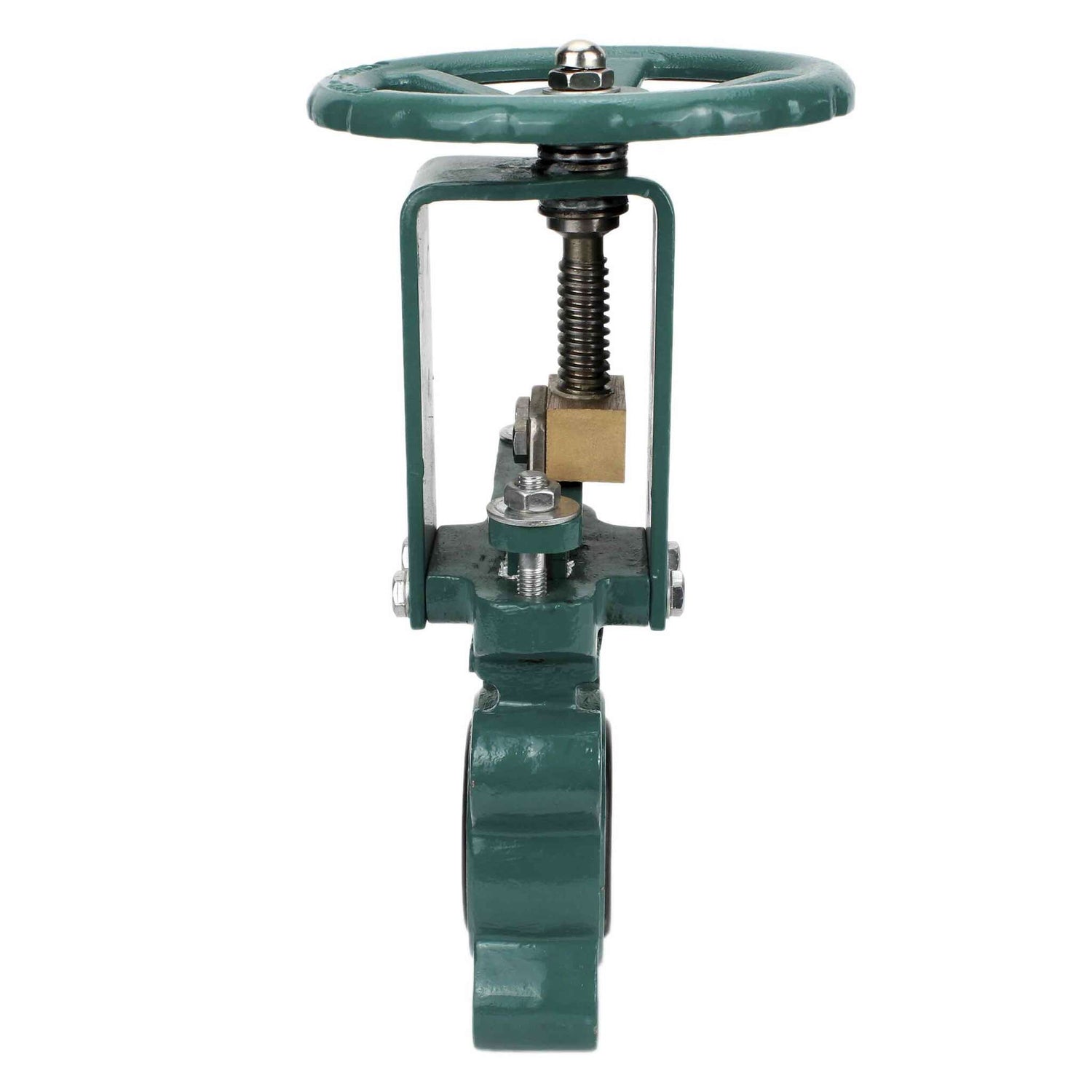 Knife Gate Valve Elephant GVKR1331M-1W-Fb-S 16 bar, wafer type, body material - Cast iron GGG-40, seal - metal, with retractable spindle, handwheel operated