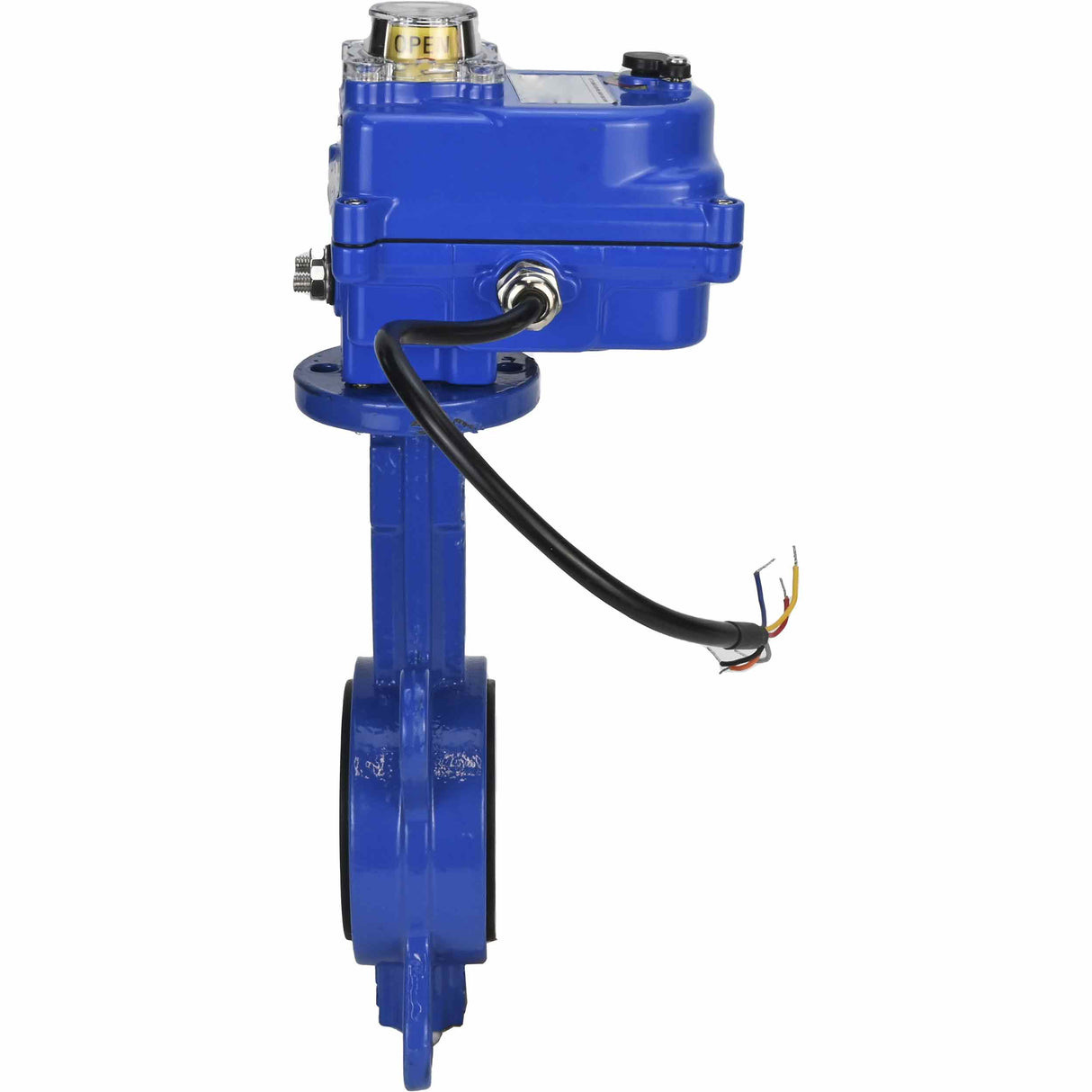 Water Butterfly Valve Elephant ggg50-316l-epdm-elephant-12, body material - cast iron GGG50, disk material - stainless steel AISI 316L, seal - EPDM, electric actuator operated