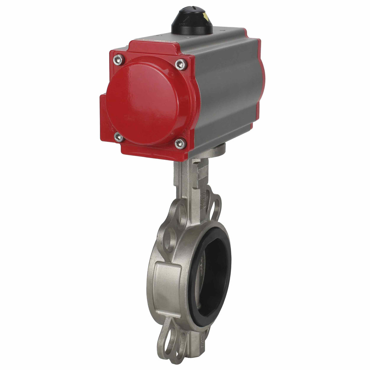 Water Butterfly Valve Elephant 316l-epdm-elephant-da, body material - stainless steel AISI 316L, disk material - stainless steel AISI 316L, seal - EPDM, pneumatic actuator operated