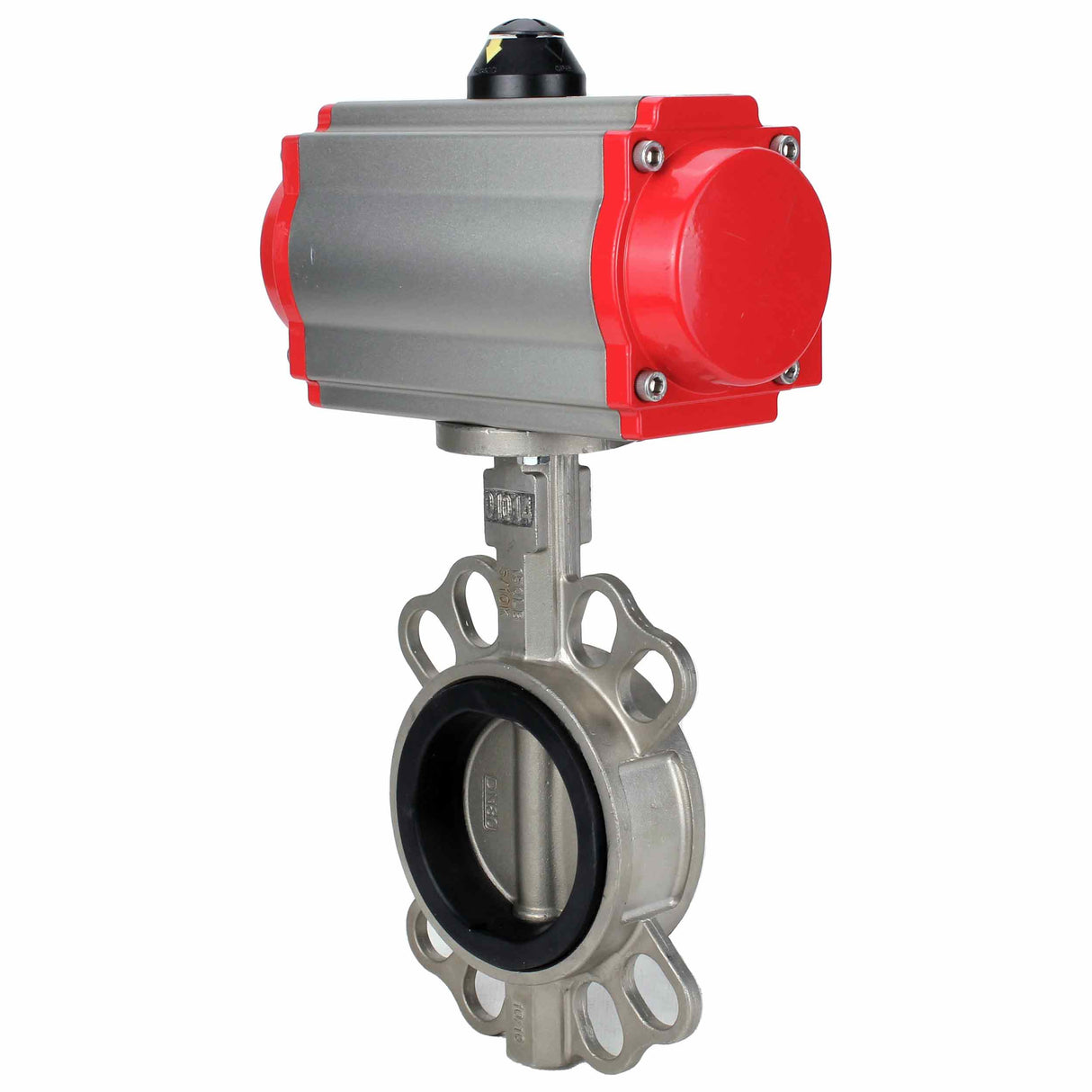 Water Butterfly Valve Elephant 316l-epdm-elephant-sa, body material - stainless steel AISI 316L, disk material - stainless steel AISI 316L, seal - EPDM, pneumatic actuator operated