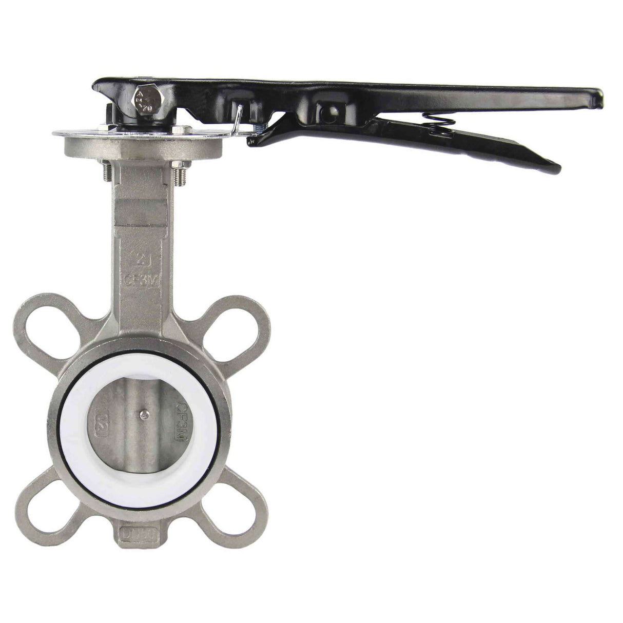 Water Butterfly Valve Elephant WBV3232P-2W-Fb-H PN16, body and disk material - stainless steel 316L, seal - PTFE, handwheel operated