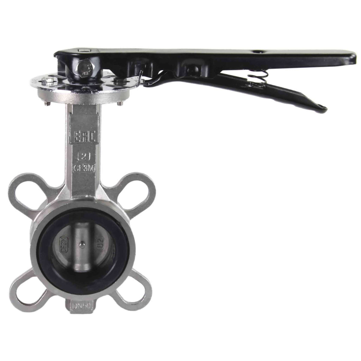Water Butterfly Valve Elephant WBV3232N-2W-Fb-H PN16, body and disk material - stainless steel 316L, seal - NBR, handwheel operated