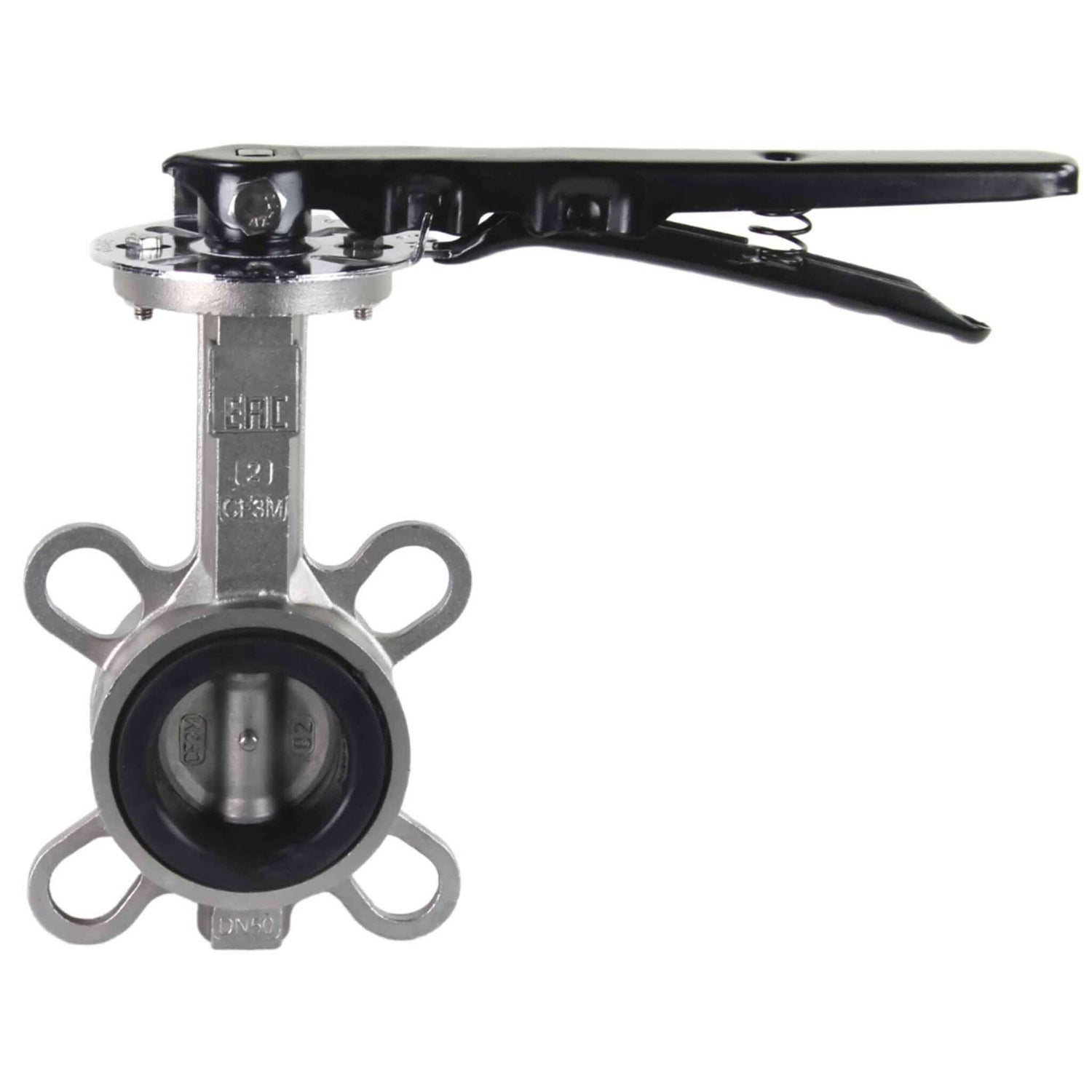Water Butterfly Valve Elephant WBV3232N-2W-Fb-H PN16, body and disk material - stainless steel 316L, seal - NBR, handwheel operated