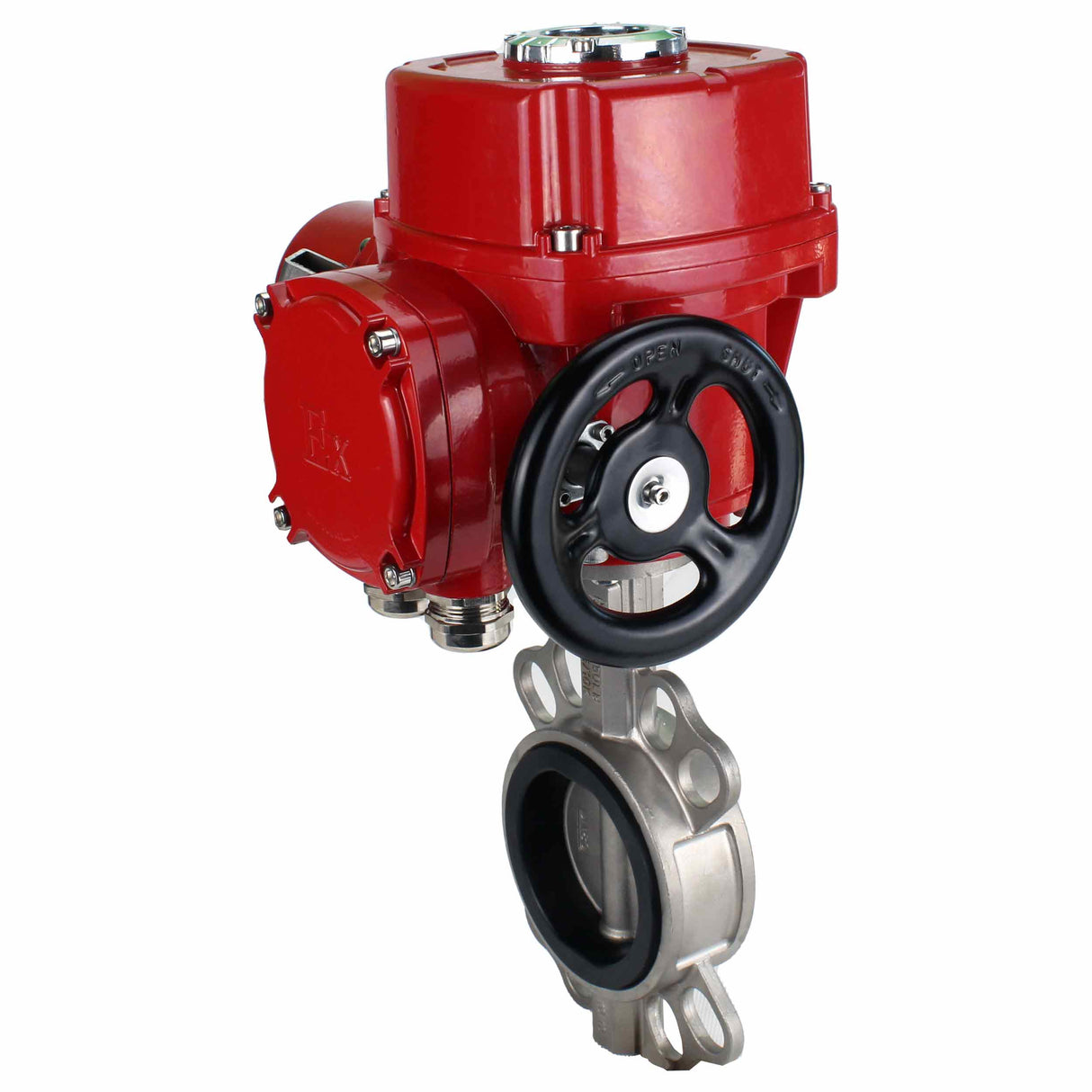 Water Butterfly Valve Elephant 316l-316l-epdm-elephant-qt-w-m-ex-380v, body material - stainless steel AISI 316L, disk material - stainless steel AISI 316L, seal - EPDM, electric actuator operated