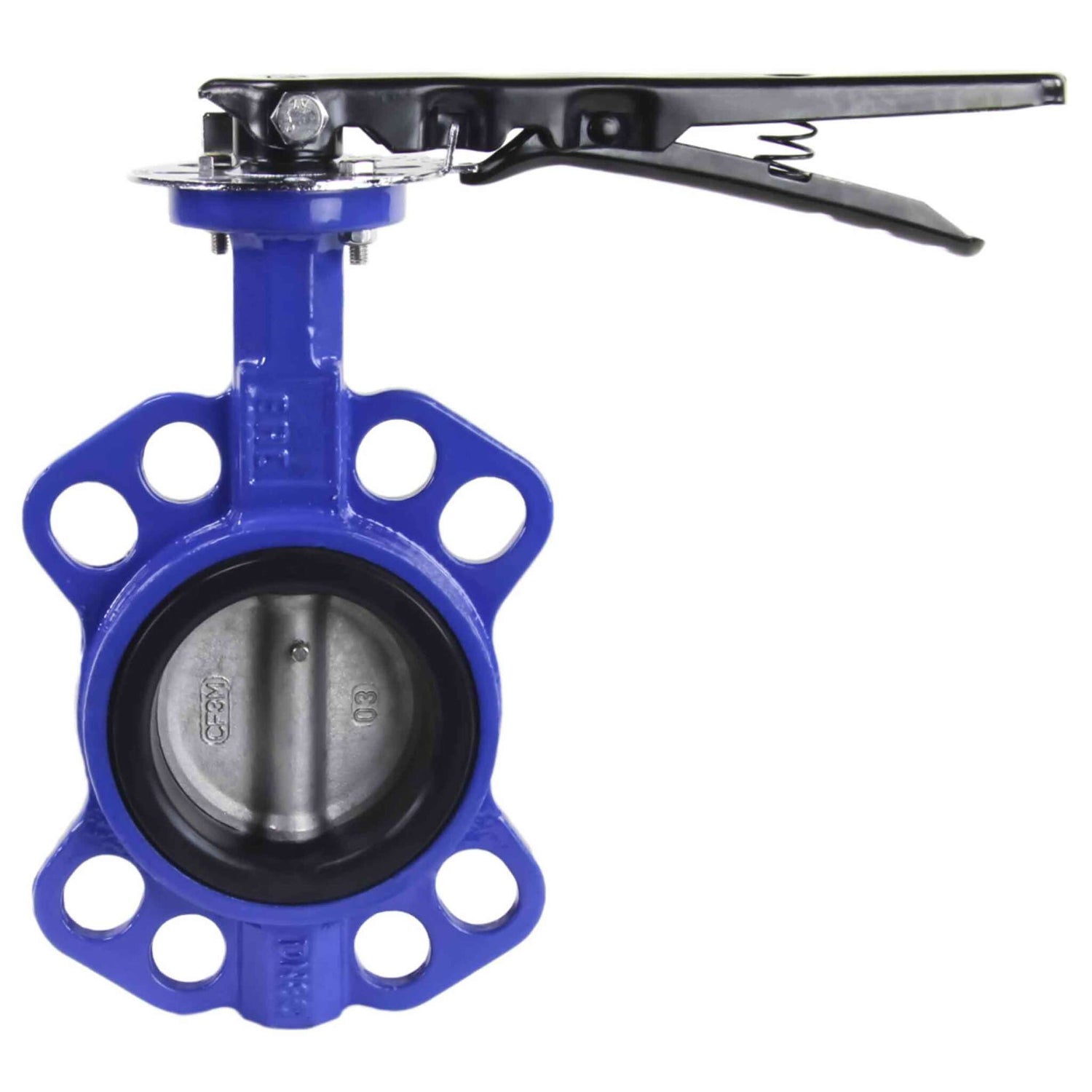 Water Butterfly Valve Elephant WBV3432E-2W-Fb-H PN16, body material - carbon steel WCB, disk material - stainless steel 316L, seal - EPDM, handwheel operated