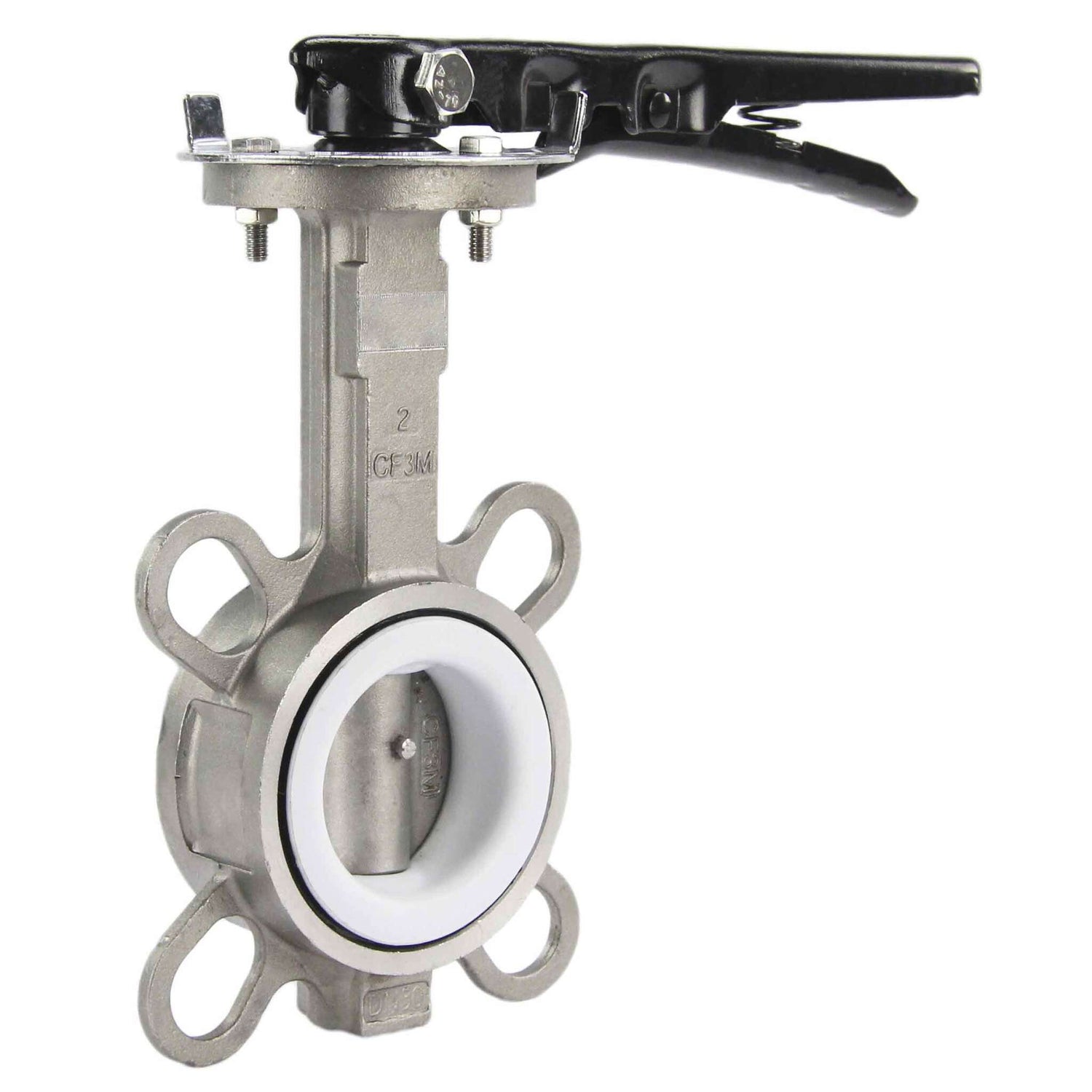 Water Butterfly Valve Elephant WBV3232P-2W-Fb-H PN16, body and disk material - stainless steel 316L, seal - PTFE, handwheel operated