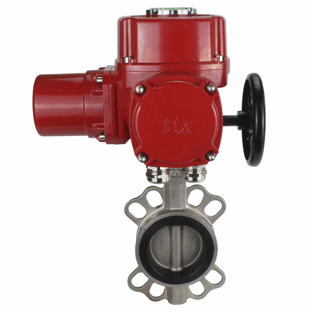 Water Butterfly Valve Elephant 316l-316l-epdm-elephant-qt-w-m-ex-380v, body material - stainless steel AISI 316L, disk material - stainless steel AISI 316L, seal - EPDM, electric actuator operated